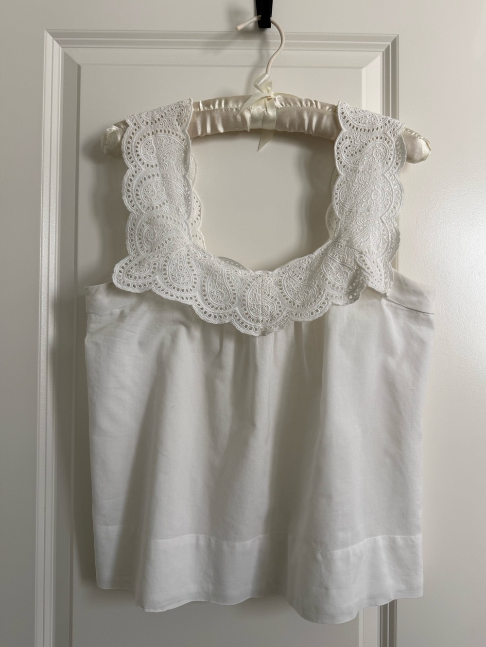 J Crew eyelet lace top lined tank 4
